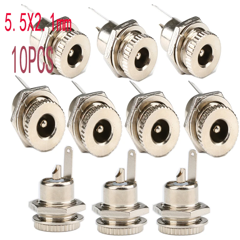 

Разъемы постоянного тока gringmak DC Connector 5.5x2.1 мм 3.5x1.3 мм