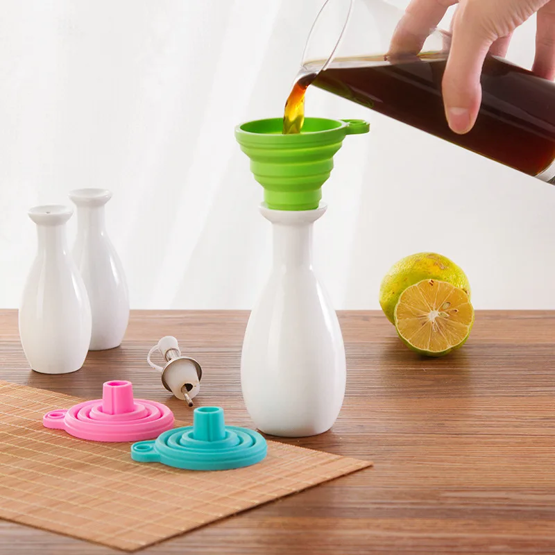 

Складная силиконовая мини-воронка, Складная портативная Воронка для дозирования жидкости