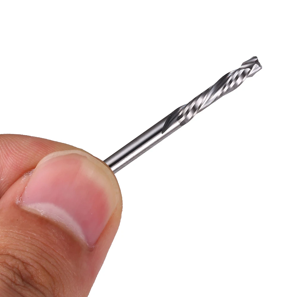 売る CNC工作機械用の2つのフルートを切るための80個の3.175x17x38lのフライス加工と上下の切断