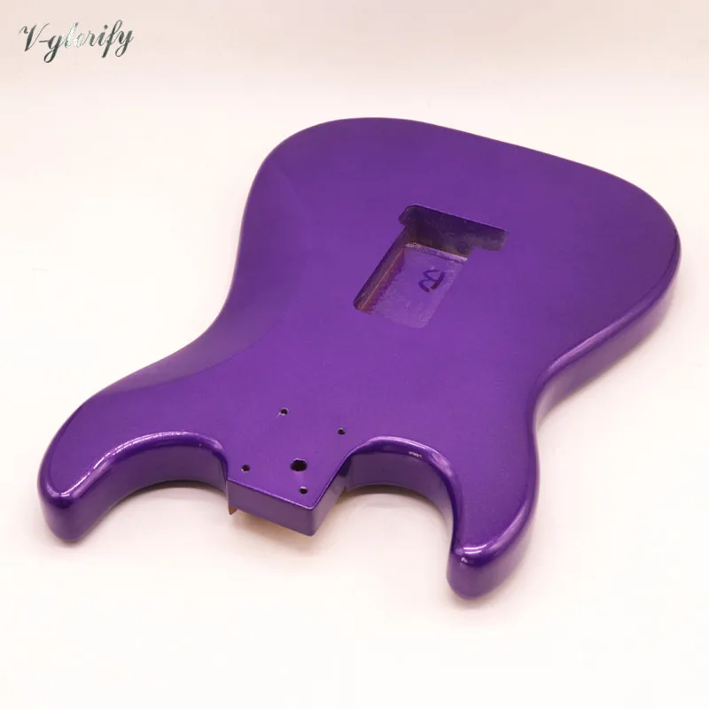 gitarre teile metallic lila farbe pappel holz st elektrische gitarre körper diy gitarre teile free global shipping