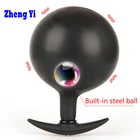 Анальная пробка, надувной вагинальный расширитель со стальным шариком, Анальная пробка, фаллоимитатор, игрушки для геев, для женщин и мужчин