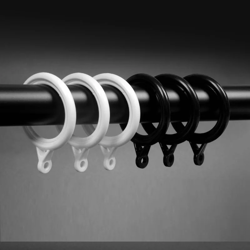 10 штук Кольца для вешалки для ванной комнаты с карнизом для штор с крючками для драпировки Верхний Римский крючок для шторы на штанге.