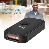 eyoyo ey 009c barcode scanner ccd 2 4g pocket bt wired 3 in 1 connection modes decoding capability mini barcode scanner wireless