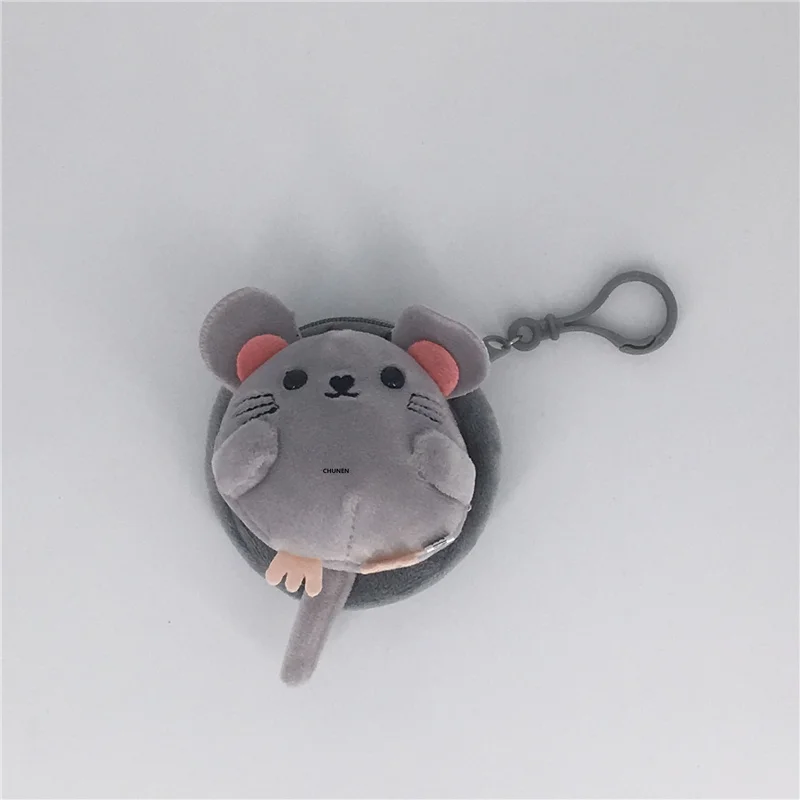 Новинка 10 см плюшевый Кошелек с изображением мышки цепочкой для ключей