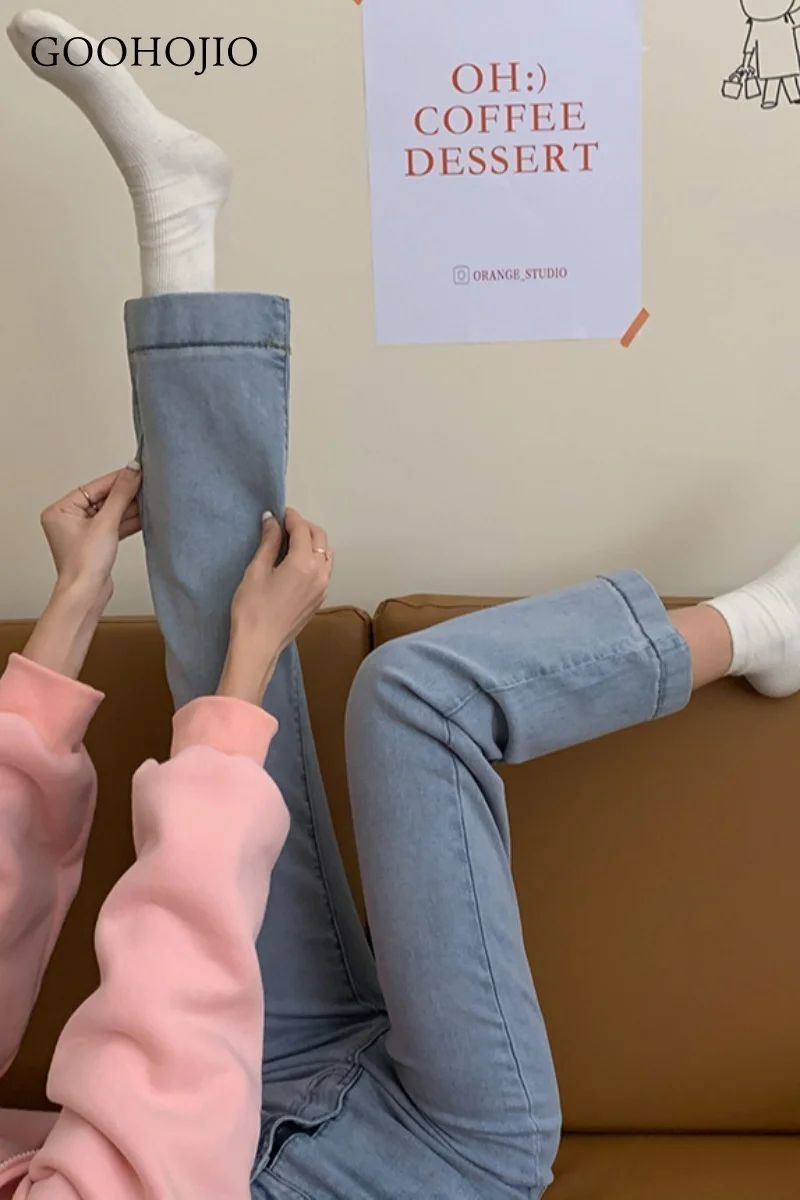 

2021 High Waist Regular Comfortable Jeans for Women Plus Size Fashionable Casual Straight Pants Mom Jeans Washed Boyfriend Jeans