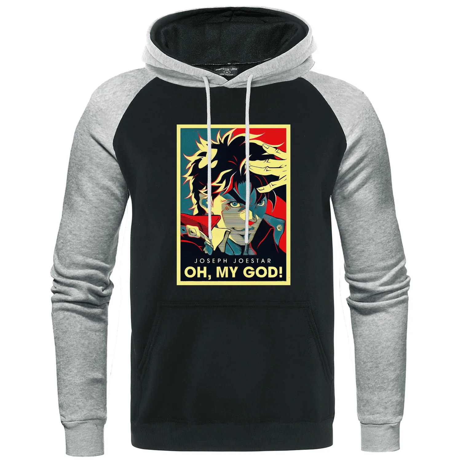 Joestar Joseph OH MY GOD реглан с буквенным принтом толстовки капюшоном Jojo Необычные