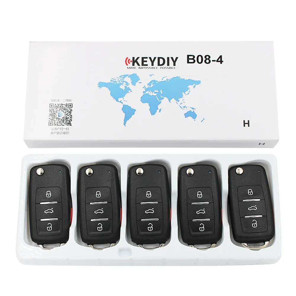 Фото XRSHKEY оригинальный телефон, 3 + 1 кнопка, умный ключ KD для KD900/KD MINI/Φ Key программатор Серии B, пульт дистанционного управления 5 шт./лот №3