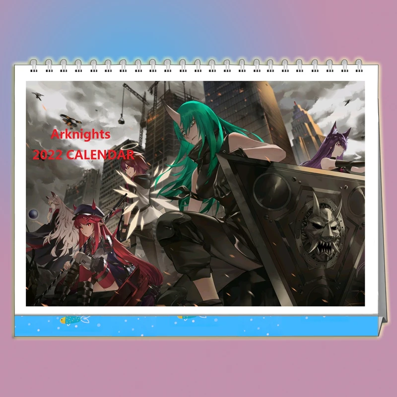 

2022 New Year Calender Anime Arknights Vigna Hoshiguma Amiya 13 pages Desktop