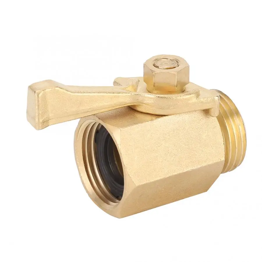 DN20 Ball Valve FNPT MNPT 26mm 3/4 Brass Straight Single Pass Connector for Garden | Дом и сад