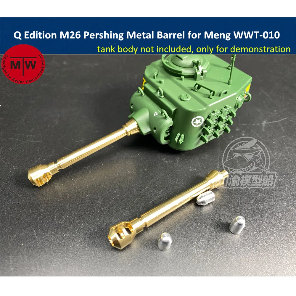

Q Edition M26 Pershing Metal Barrel Shell Kit for Meng WWT-010 US Heavy Tank Model CYD019