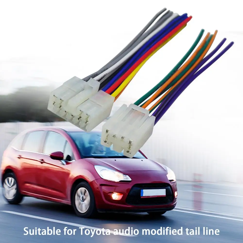 

1 Pair Car Audip Stero Wiring Hardness Adapter Plu for Toyota Avalon Camry Prius RAV4 Yaris Factory OEM CD/DVD Stereo Parts