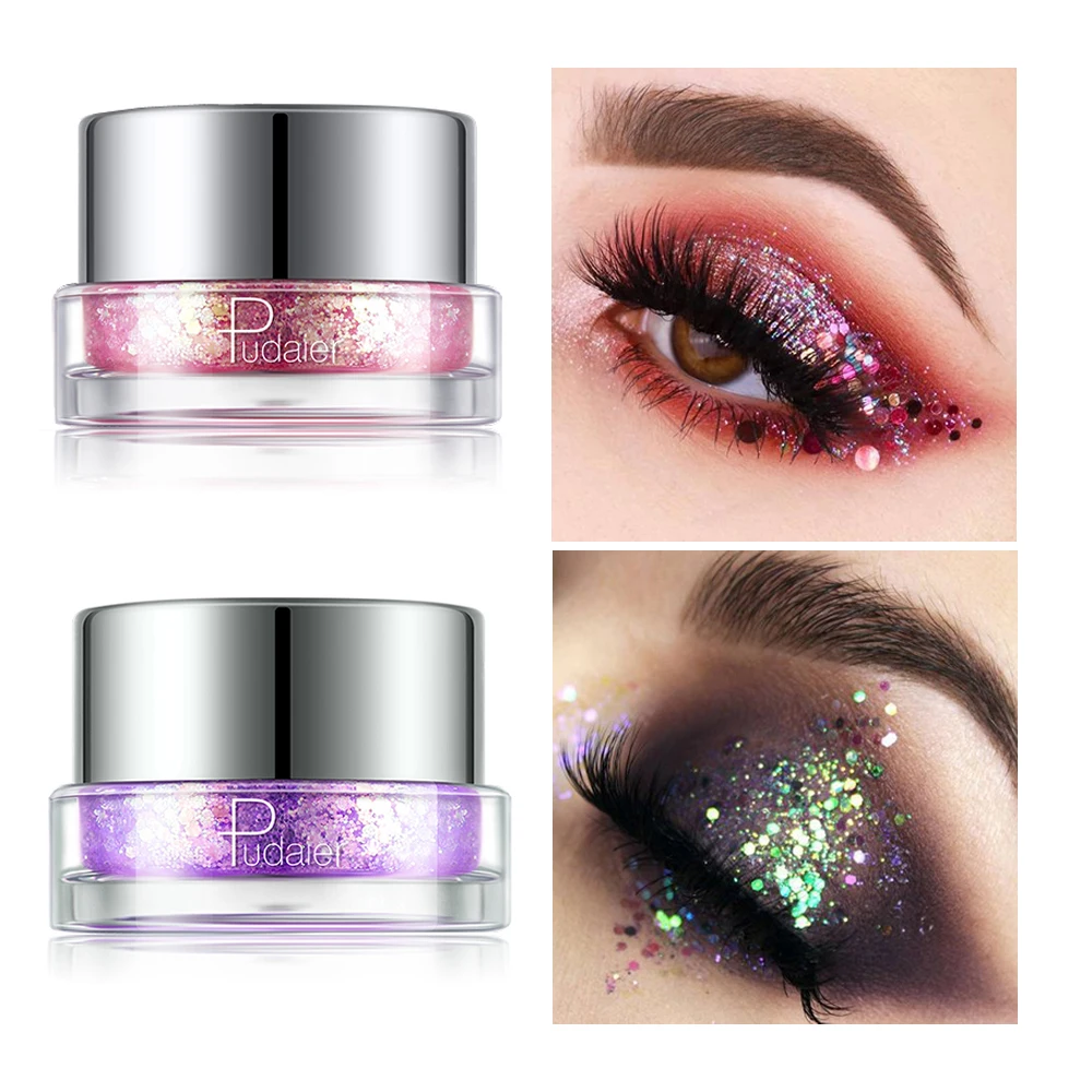 

Holographic Eyeshadow Gel Laser Shimmer Metallic Sequin Eyes Makeup Festival Stage Pigment Cosmetic Glitter Eye Shadow Beauty