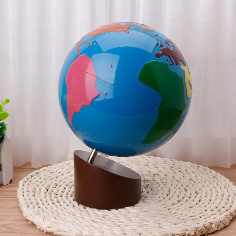 

Kids Toys Montessori Geography Material Globe Of World Parts Kids Early Learning Toy(1pcs)