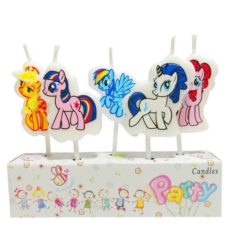 Pony--1pcs 5 шт./упак. Мстители вечерние поставки дети день рождения свечи вечернее праздничное украшение для дня рождения свадьбы супергероя-паука вечерние торт - Цвет: Pony--1pcs