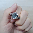 Винтажное белоесинее кольцо из бисера, ювелирные изделия, простой ручной коготь из бисера, кольцо для женщин, ретро, обручальное кольцо