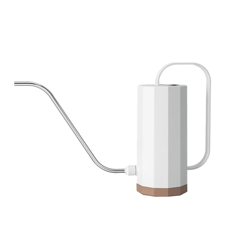 

Пластиковый садовый сочный полив горшок из нержавеющей стали с длинным ртом цветы растения инструменты (белый)