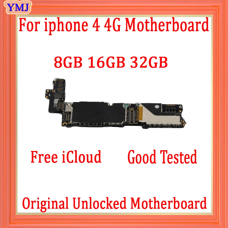 Заводская Разблокировка для iphone 4 материнская плата с чипами 100% оригинал 4G