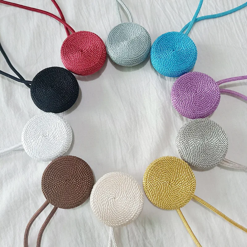 Круглая занавеска С закручивающейся тесьмой Европейский магнитный зажим