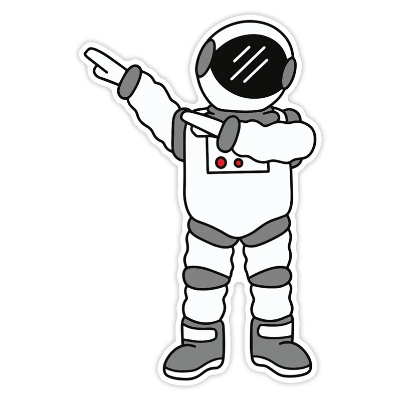 

S50887# 13CM/17CM Personality PVC Decal For SPACEMAN DAB Waterproof Car Sticker on Motorcycle Laptop Decorative