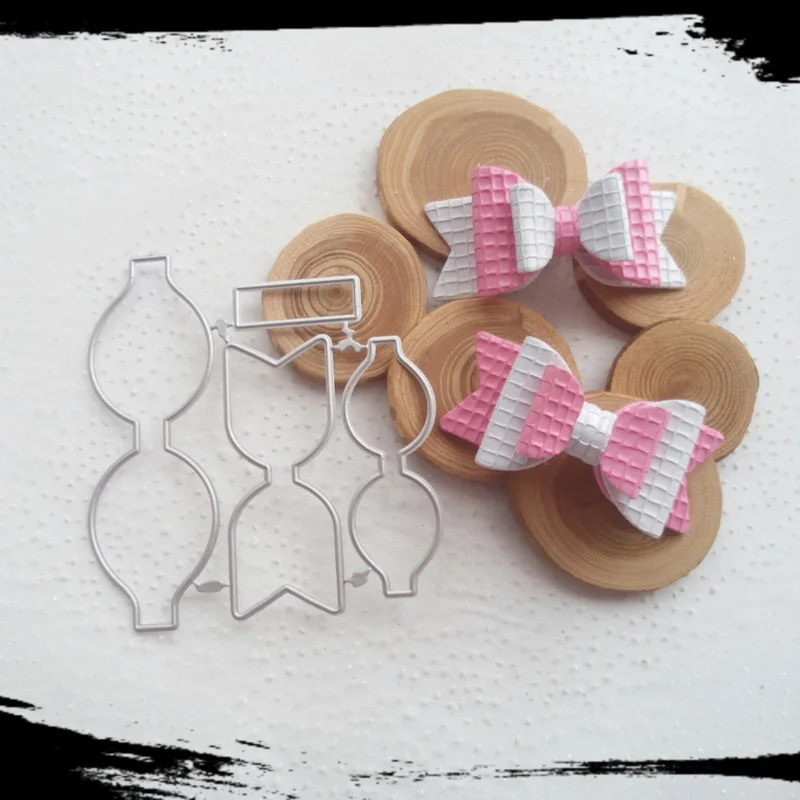 Металлические Вырубные штампы с бантом для рукоделия скрапбукинга альбома