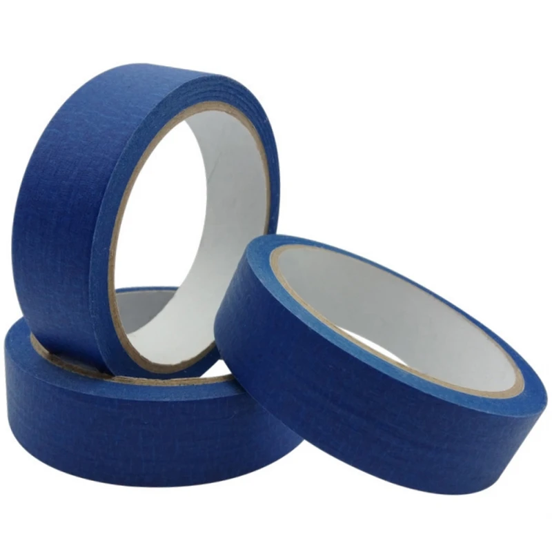

2021 New Blue Painter Tape Paper Adhesive House Painting Peeling Peel Tape Easy To Tear Masking Tape