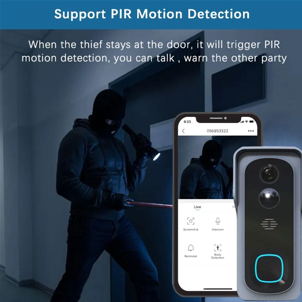 Умный видеодомофон Tuya 1080P с Wi Fi и управлением через приложение|Видеодомофон| |