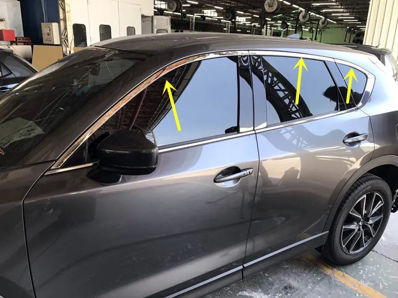 Автомобильные аксессуары для Mazda CX-5 CX5 KF 2017 2018 2019 2020 Нержавеющая сталь верх