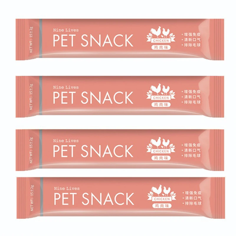 Полоска для кошек закуска домашних животных жидкость с влажным зерном