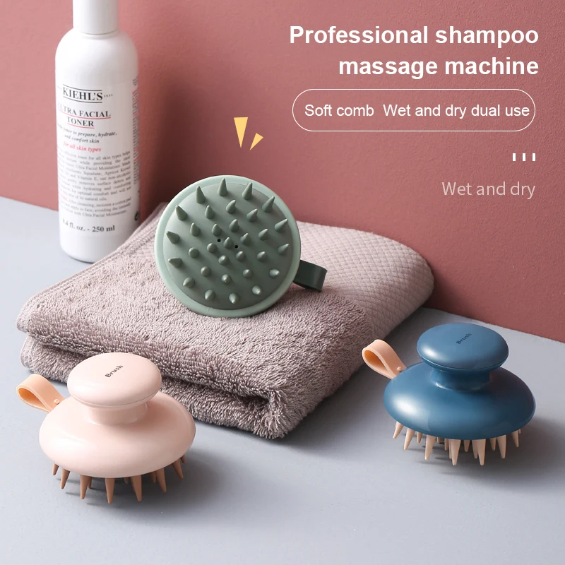 

Scalp Massage Comb Multifunctional Shampoo Brush Silicone Head Massage Comb Professional Shampoo Massager Shower Bath BrushTSLM1