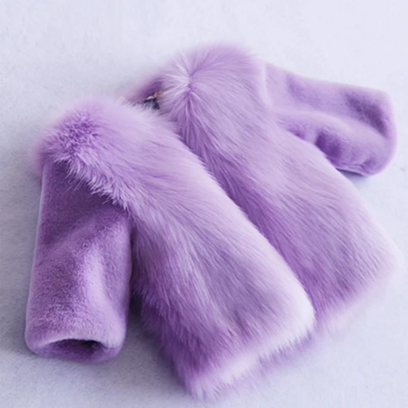 

Высокое качество! Зимние пальто для маленьких девочек; Куртки из искусственного меха для малышей; Пушистая верхняя одежда с лисьим мехом для маленьких девочек; Детское теплое пальто с длинными рукавами