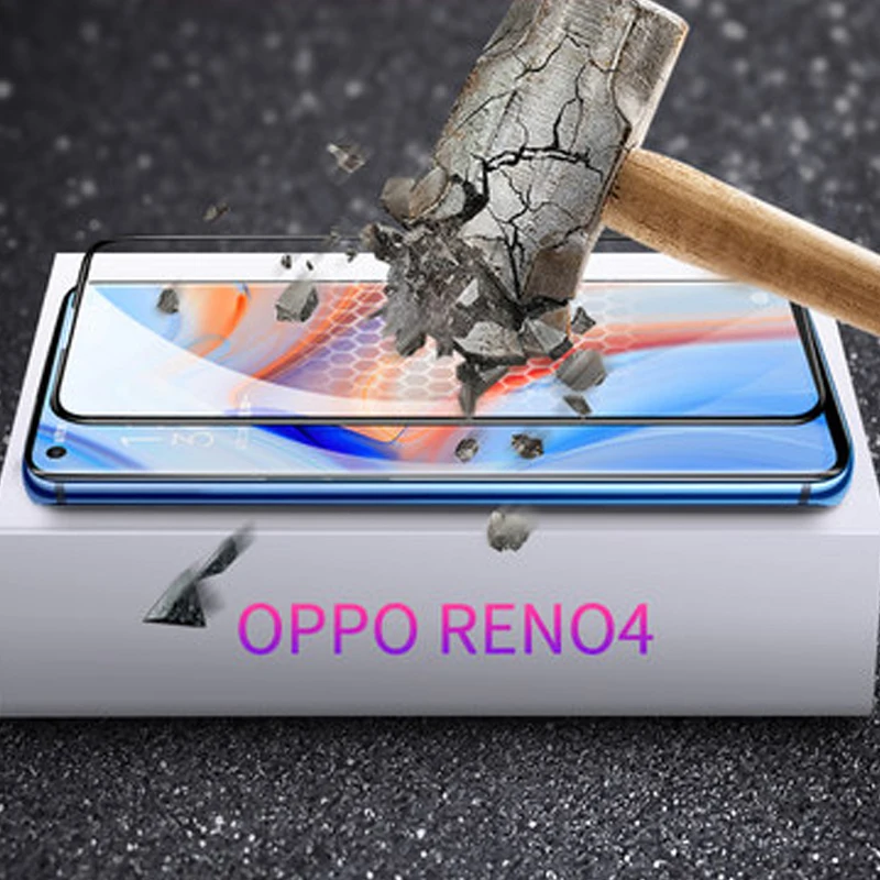 3D изогнутое закаленное стекло для OPPO Reno 4 Pro 5G полное покрытие 9H Защитная пленка
