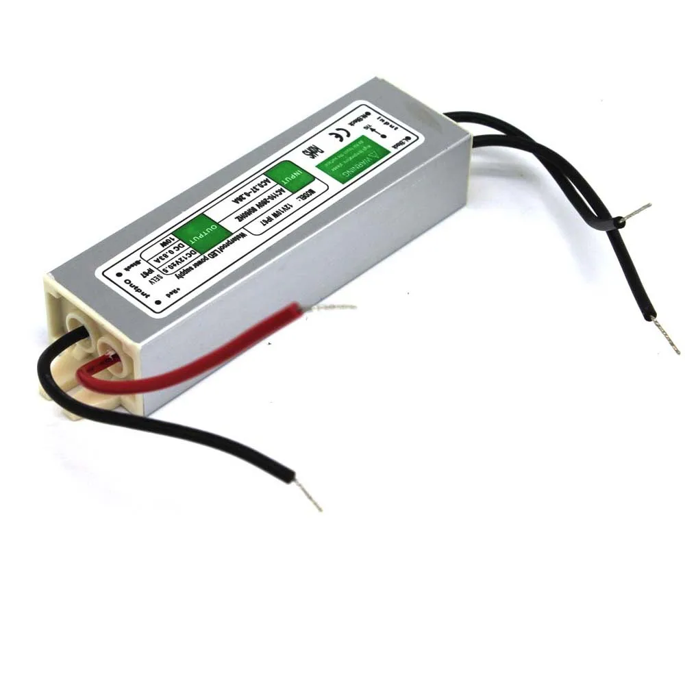 Мини-размер водонепроницаемый IP67 0.83A 10 Вт DC12V импульсный трансформатор AC 100-240 В