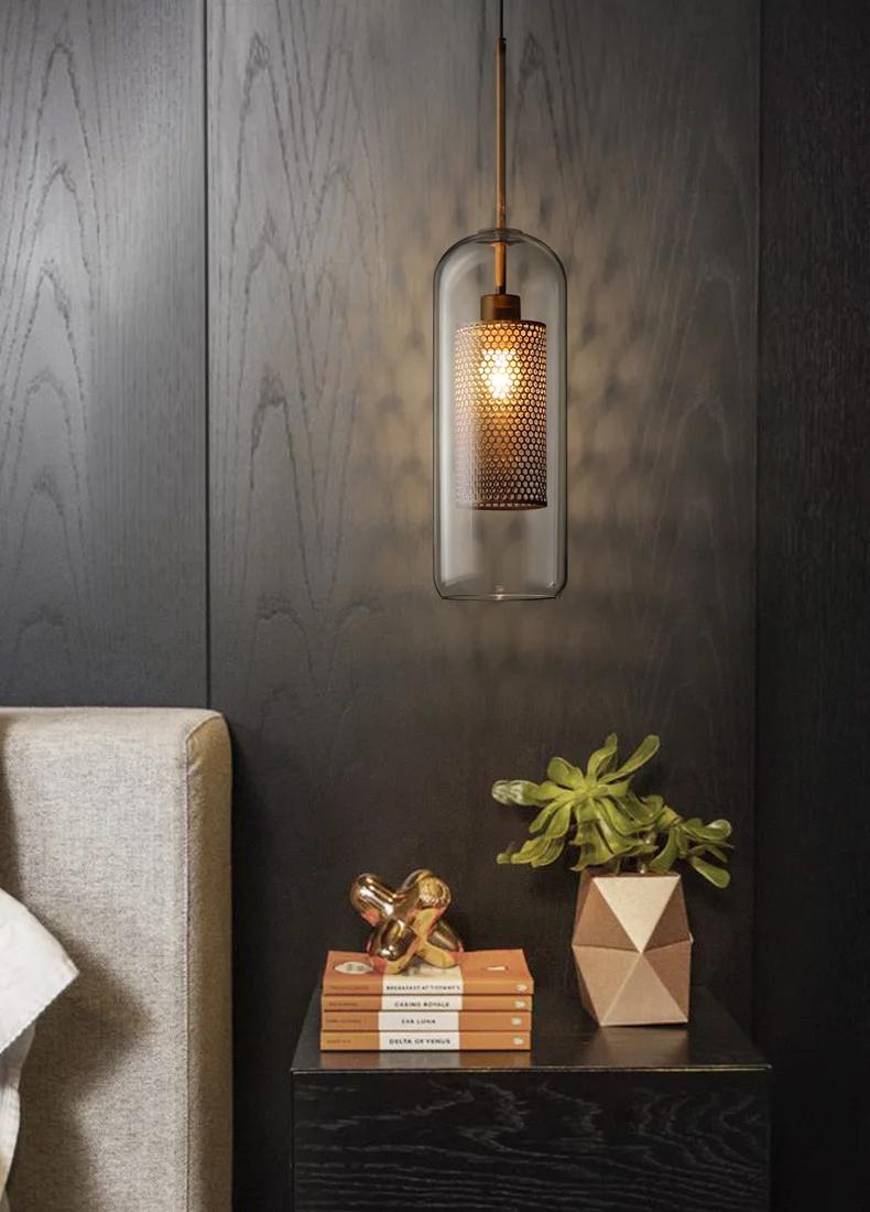 Lustra lampa скандинавские современные подвесные светильники Лофт Led стеклянный шар