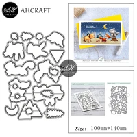 ahcraft moon and animals metal cutting dies for diy scrapbooking photo album decorative embossing stencil seal