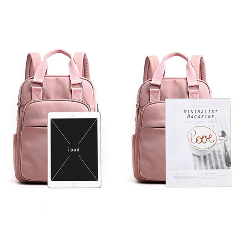 Girls Laptop Backpacks Pink Women USB Charging Backpack 15.6 inch with Men Travel Blue School bags For boys 2020 | Багаж и сумки