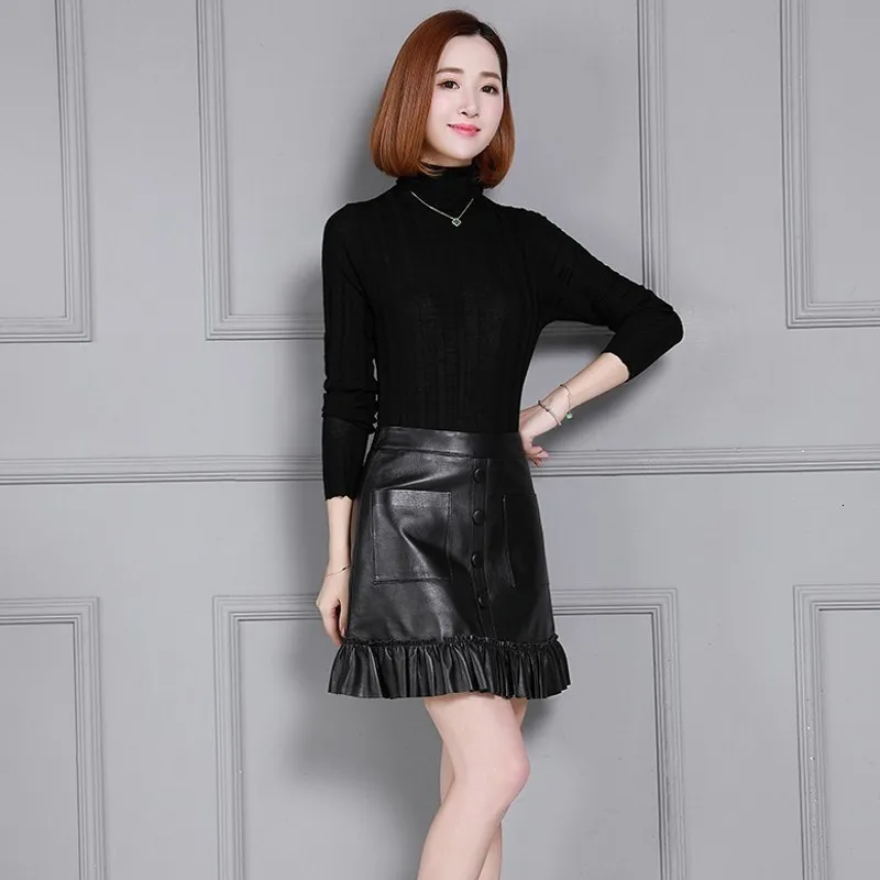 Качественные элегантные женские роскошные однобортные плиссированные юбки из