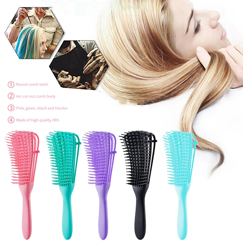 

1 Pcs Hair Scalp Massage Brush Curly Hair Massage Comb Barber Hair Comb Hairdressing Styling Tools