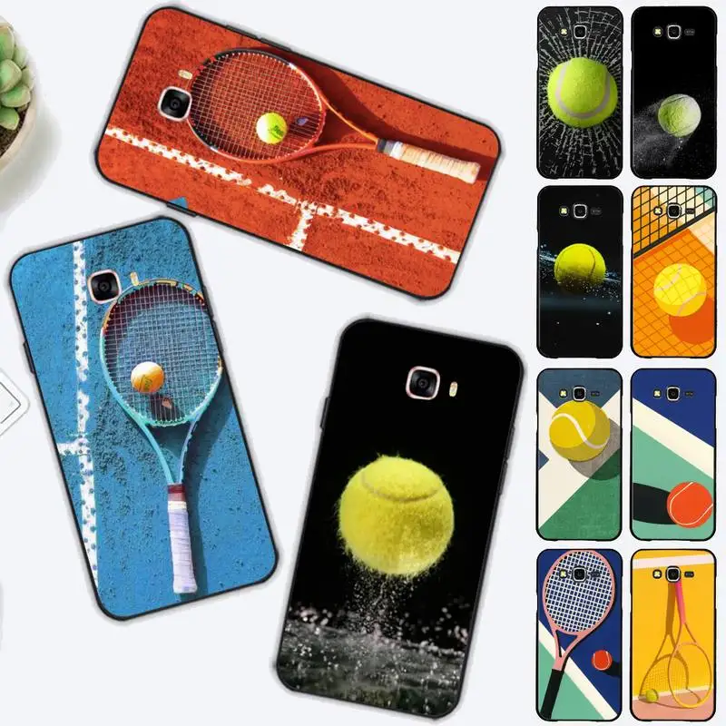 

Tennis Print Phone Case for Samsung J 2 3 4 5 6 7 8 prime plus 2018 2017 2016 core