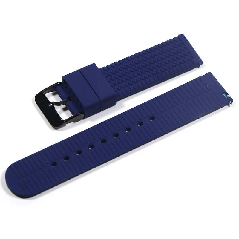 18mm Silicone strap  Rubber Watch Strap 20mm 22mm For s-eiko  New Watch Band Diving Waterproof Bracelet Black Color