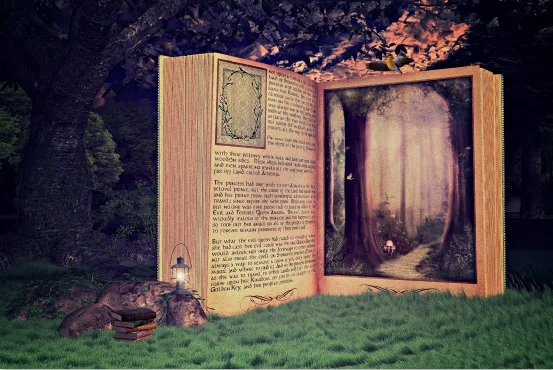 7x5FT Once Upon A Time замок книга светильник голубое платье принцессы изготовленные на