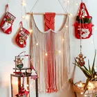 Макраме Тканый гобелен настенный ковер богемный кисточки шикарный гостиная прикроватный крыльцо домашнее рождественское свадебное украшение