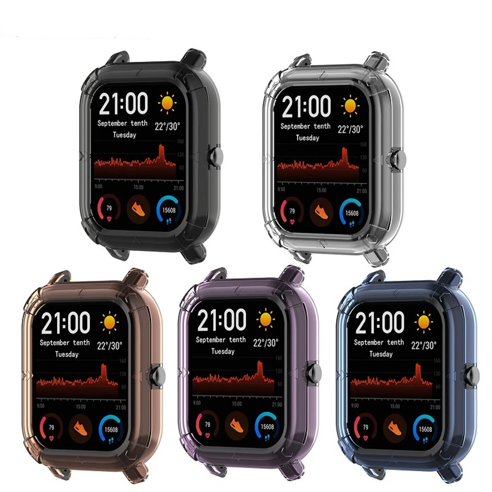 Для Huami Amazfit GTS meter health watch ударопрочный резиновый рукав A1913 половина упаковки ТПУ