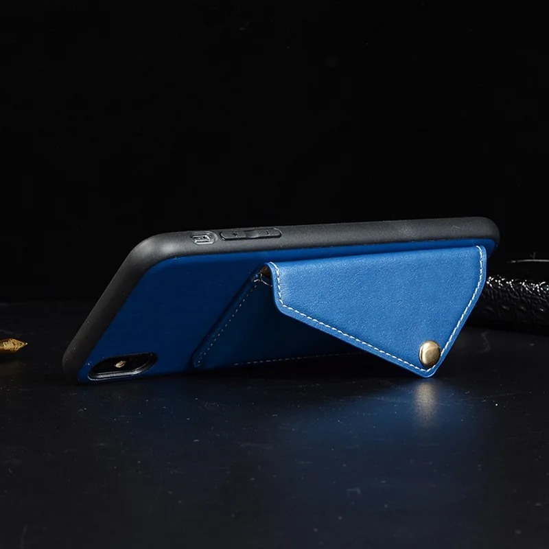 Для iPhone XR XS MAX X 8 7 6 6s плечевой ремень из кожи бумажник держатель для карт задняя чехол КРЫШКА ДЛЯ samsung S10 S9 плюс S10E Note 9