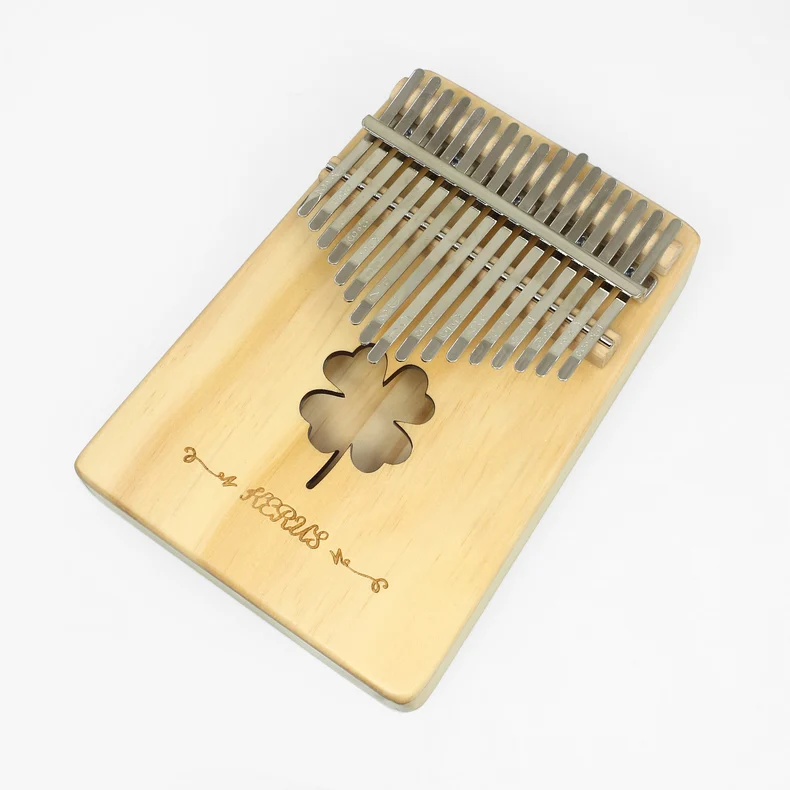 Kerus 17 teclas piano de pulgar Kalimba изготовленный из деревянной пластины caoba Body instrument ento