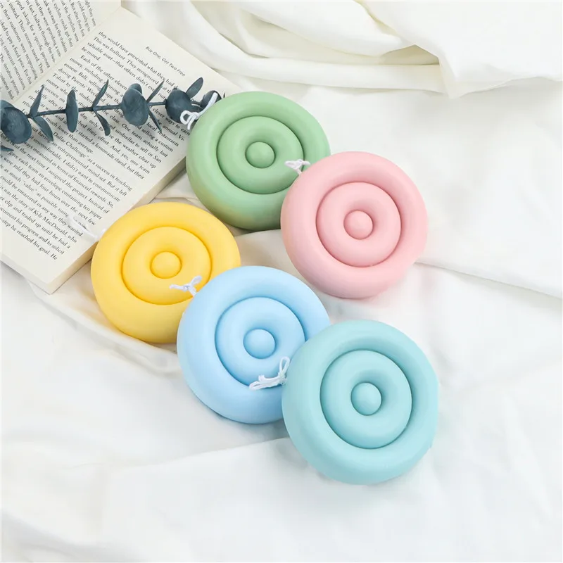 

Donut Silicone Candle Mold DIY Geometry Aromatic Candle Making Soap Resin Mold Kit Christmas Gifts Craft Home Decor Supplies