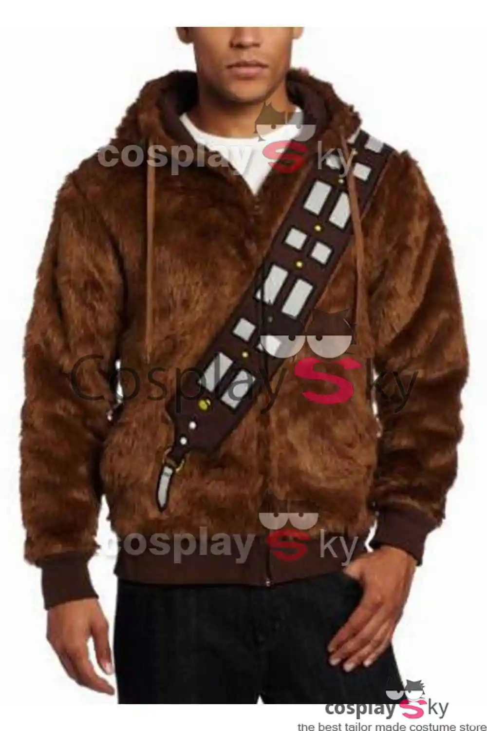 Толстовка с капюшоном Звездные войны Я Чубакка пушистая толстовка куртка пальто