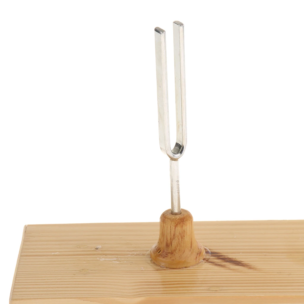

Wooden 440Hz Tone Tuning Fork Tuner Durable Tunning Set with Beater/Stick for