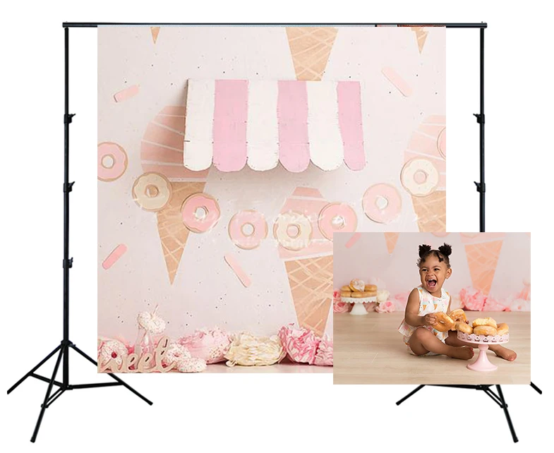 Девушка принцесса фон день Рождения Вечеринка баннер сладкий розовый конфеты