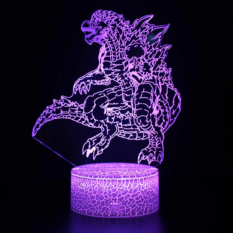 

Dinosaur 3D LED Illusion Lamp 3D Optical Illusion Lights 7 color Multicolored USB Home Decoration Color Changeable Lamp For boys