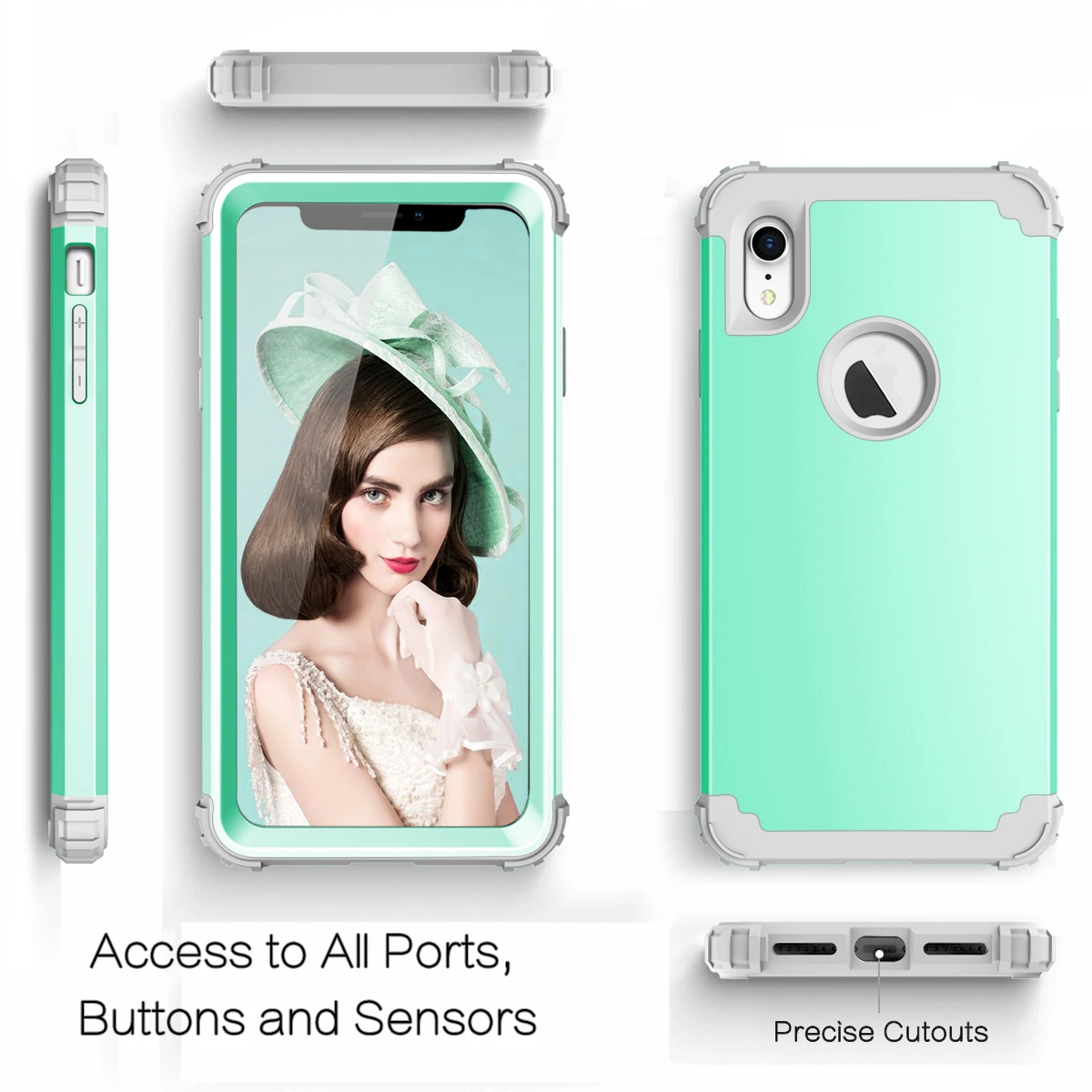 Чехол для IPhone 8 7 PLUS 6 6S Plus ударопрочный защитный чехол гибридный жесткий резиновый